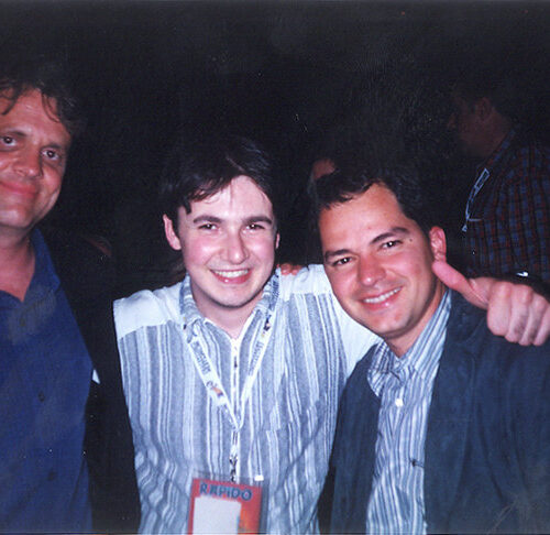 Gianluca Fratellini con Chris Wedge e Carlos Saldanha
